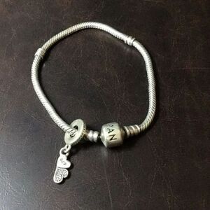 Beautiful Pandora bracelet with BFF charm
